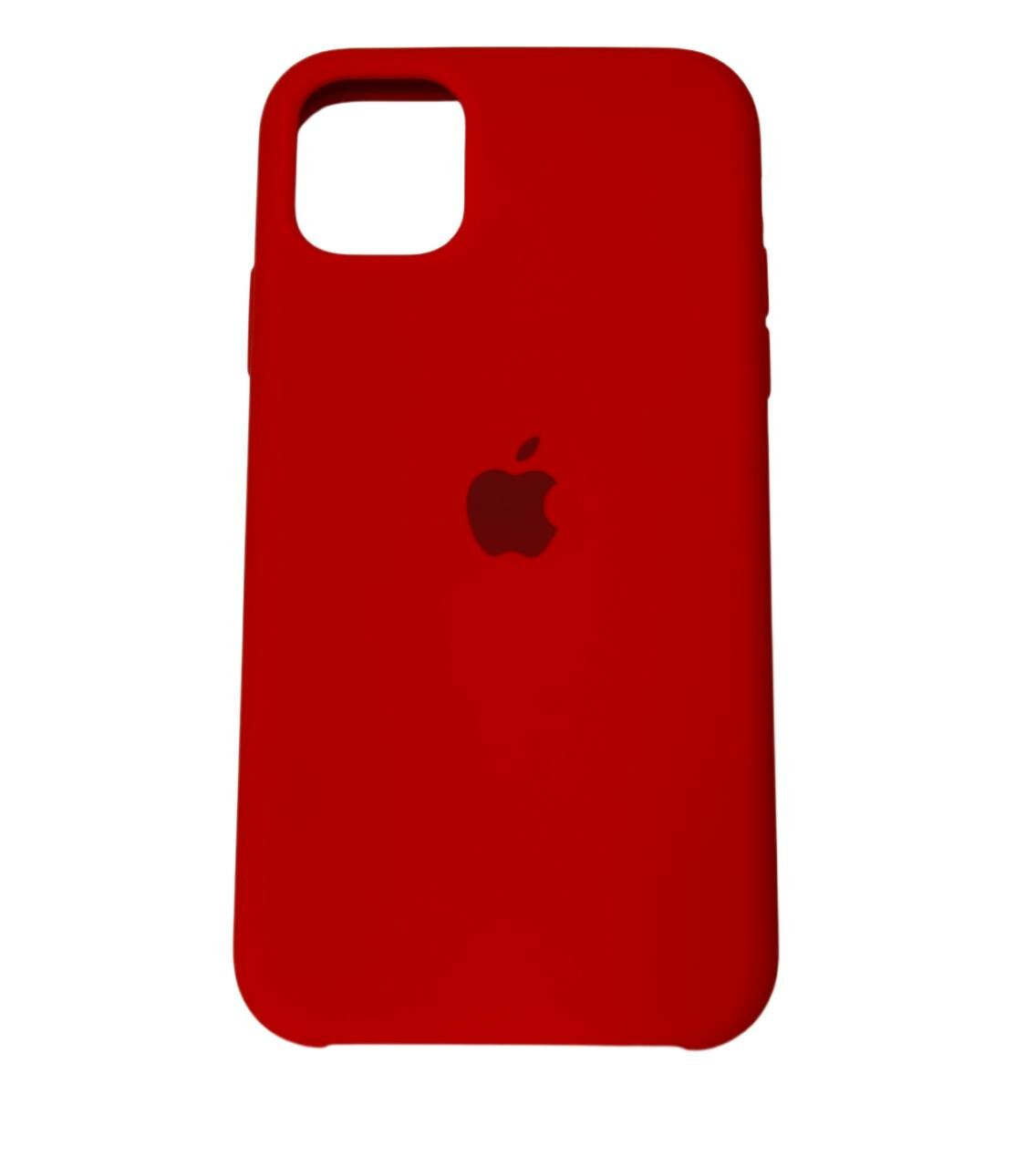 Чехол на iPhone 11, силиконовый, покрытие SoftToych, ударопрочный, (Яркий красный)