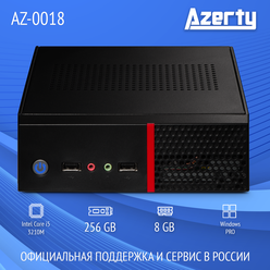 Мини ПК Azerty AZ-0018 (Intel i5-3210M 2x2.5GHz, 8Gb DDR3L, 256Gb SSD, Wi-Fi, BT)