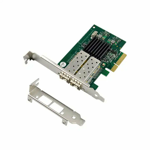 сетевая карта pcie x4 intel nhi350am2x2 4 x rj45 gigabit ethernet orient xwt int350l4pe4 Сетевая карта PCIe x4 (Intel 82576EB) 2 x SFP Gigabit Ethernet | ORIENT XWT-INT825PE4 SFP