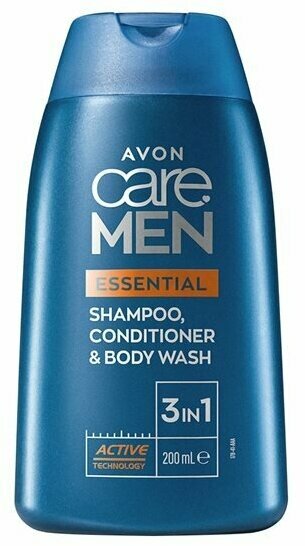 Шампунь-кондиционер Avon Care Men Основной уход, для всех типов волос и кожи, 200мл