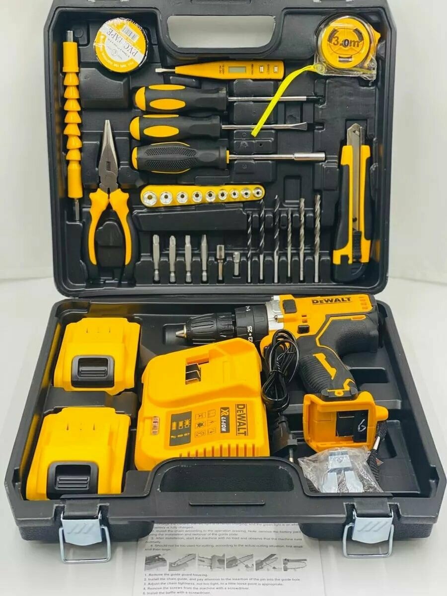 фото Дрель шуруповерт аккумуляторный щеточный инструмент