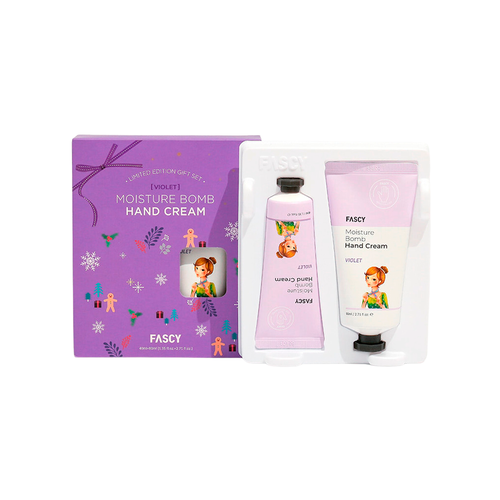 Набор увлажняющих кремов для рук с лавандой Fascy Lab Violet Moisture Bomb Hand Cream Set 80+40 мл