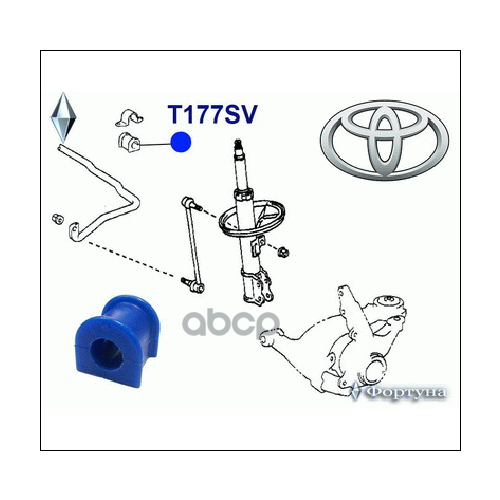Втулка Стабилизатора Фортуна T177sv Фортуна арт. T177SV