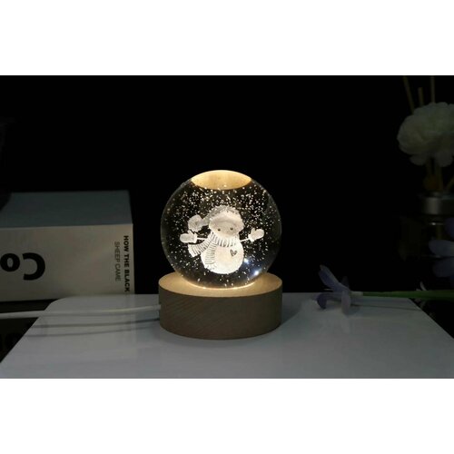 Светильник декоративный Хрустальный шар с подсветкой от USB 1450₽