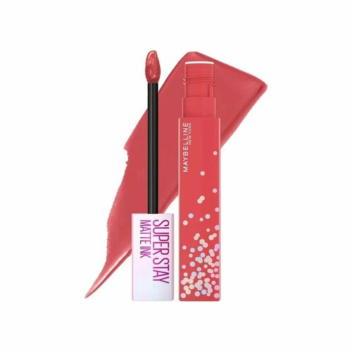 Maybelline New York Superstay Matte Ink birthday edition стойкая жидкая матовая помада для губ оттенок 400, SHOW RUNNER