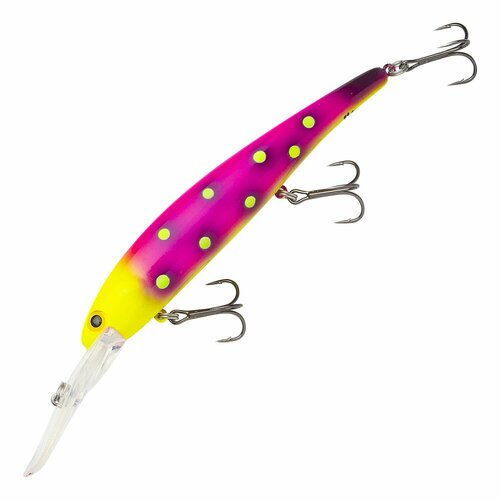 фото Воблер для рыбалки bandit walleye deep #ol108 pink yellow dots
