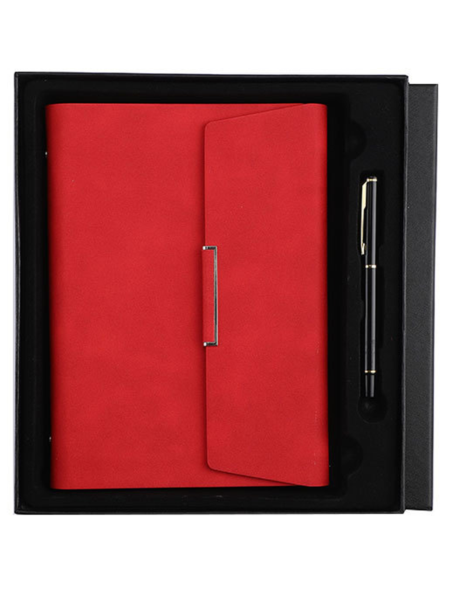 Блокнот с ручкой в подарочной коробке/скетчбук/ежедневник/записная книжка красный