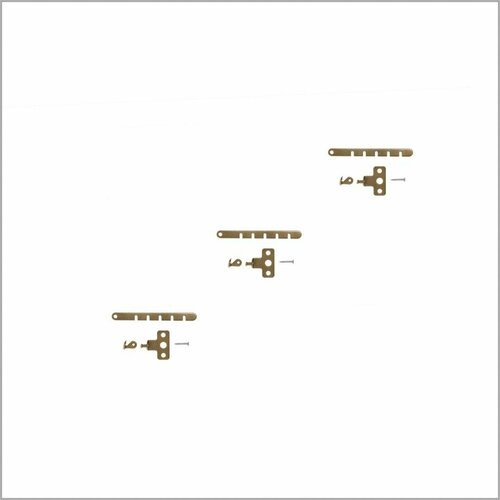 Ограничитель на окноограничитель для окна металлический Стандарт-2 бронзовый металлик комплект 3 шт 933₽