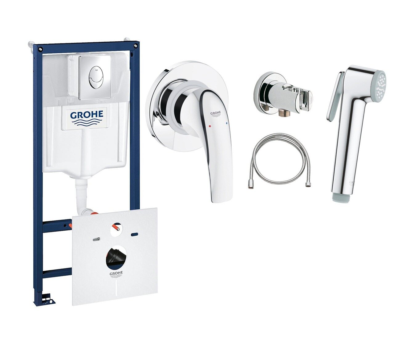 Готовый набор для туалета GROHE Bau Curve (NW0001)