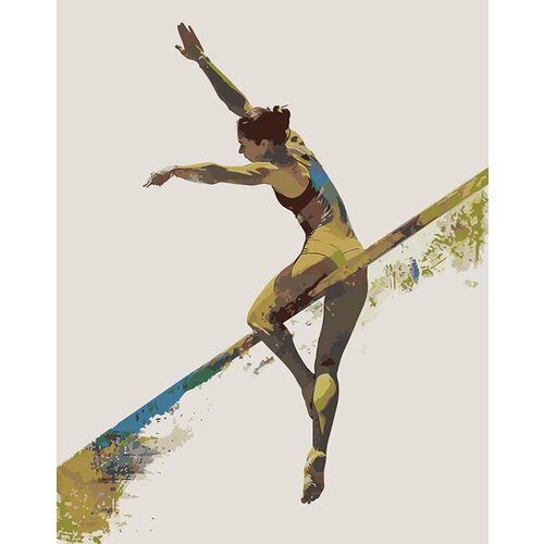Картина по номерам Гимнастика: девушка гимнастка арт 40x50 картина по номерам шлем микки мауса 40x50 холст на подрамнике живопись рисование раскраска девушка современный стиль