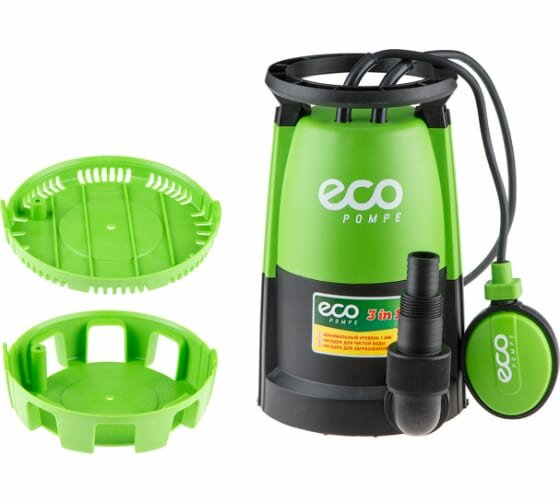 Дренажный насос Eco DP-916 (900 Вт) зеленый/черный