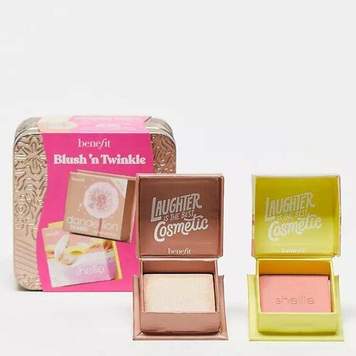 Набор косметики для макияжа лица Benefit Blushn Twinkle Blusher and Highlighter Gift Set 4g