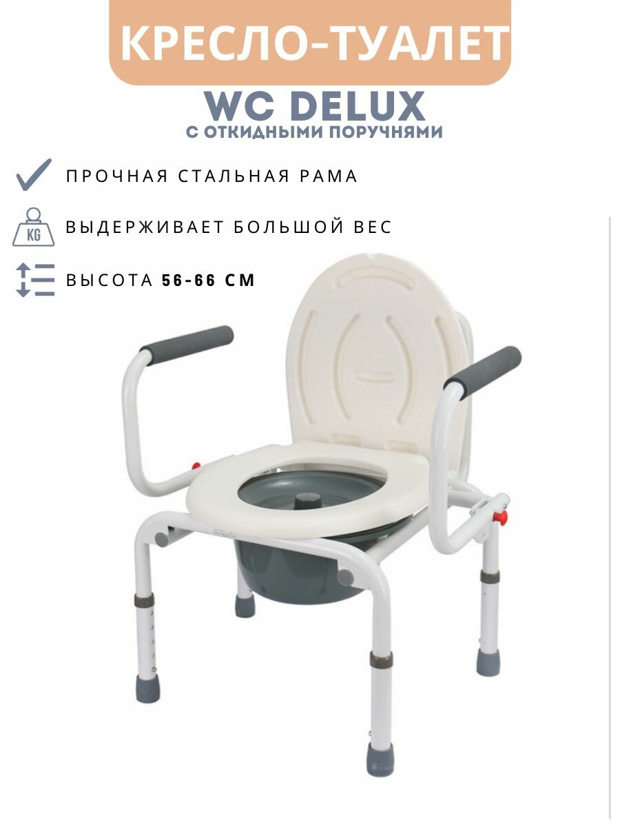 Кресло туалет для лежачих Barry WC DeLux