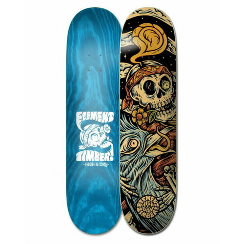 Дека Для Скейтборда Element Timber High Dry Skull 8.25, Цвет черный, Размер 8,25