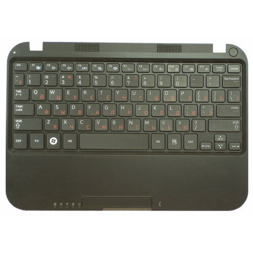 Клавиатура для Samsumg BA75-03055C черная топ-панель клавиатура для ноутбука samsumg ba75 02521c топ панель белая
