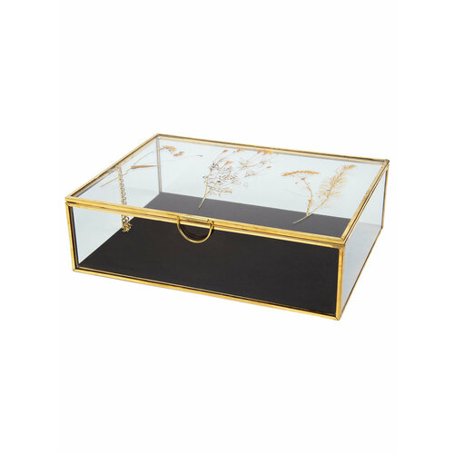 Шкатулка для украшений Вещицы 20x15x6 см стеклянная 2009₽