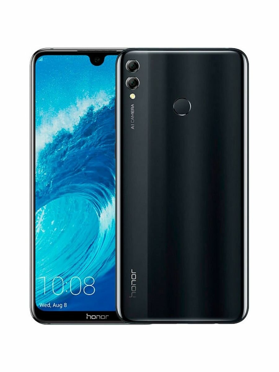 Смартфон HONOR 8X 6/128 ГБ Global, Dual nano SIM, черный