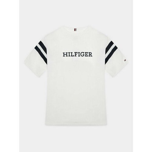 футболка tommy hilfiger размер 10 12y [mety] белый Футболка TOMMY HILFIGER, размер 12Y [METY], белый