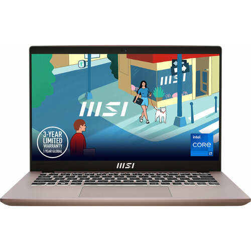 Ноутбук MSI MS-14J1 Modern 14 C13M-837XBY 9S7-14J115-837 14 FHD IPS 60Hzi5-1335U16GBSSD512GBIntel Iris XeWhite BacklitDOSBeige Ros 7248800₽