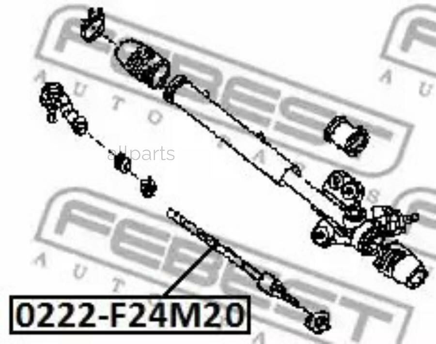 FEBEST 0222-F24M20 Тяга рулевая