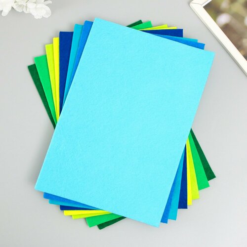 Набор мягкого фетра Астра 8 шт ассорти 3 мм 400 гр 20х30 см 586₽