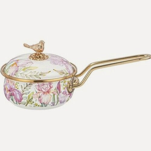 Изображение товара Ковш Agness эмалированный, серия "irises" 14 см/0,9, 31 см