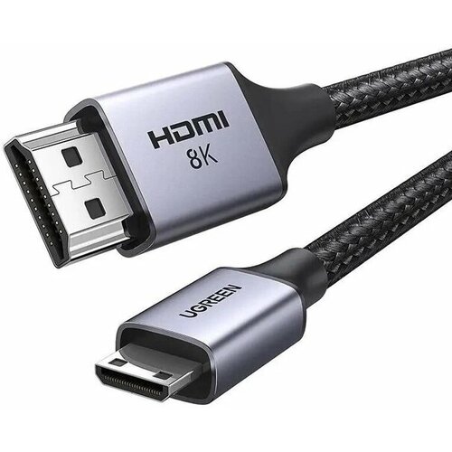 Кабель UGREEN HD163 (15515) Mini HDMI to HDMI 8K Cable -2 метра черный