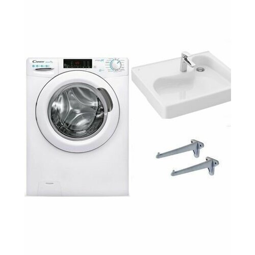 Candy smart pro CSO34 106T12-07 с паром и раковина над стиральной машиной Клио 50 3355000₽
