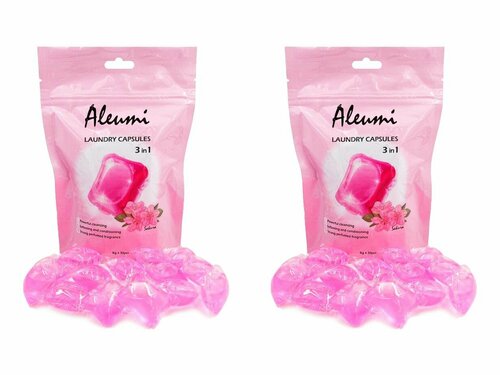 ALEUMI Капсулы для стирки Sakura 3 в 1, 30 шт, 2 уп.