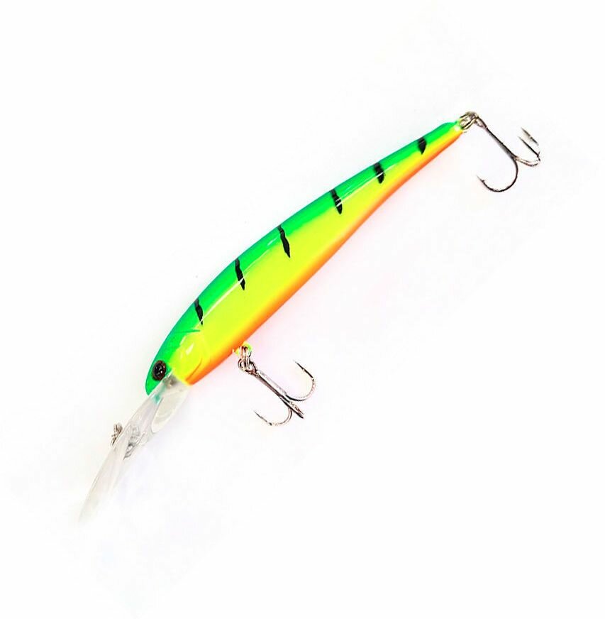 Воблер Mottomo DEEP HOOKER 90F # Lime Tiger