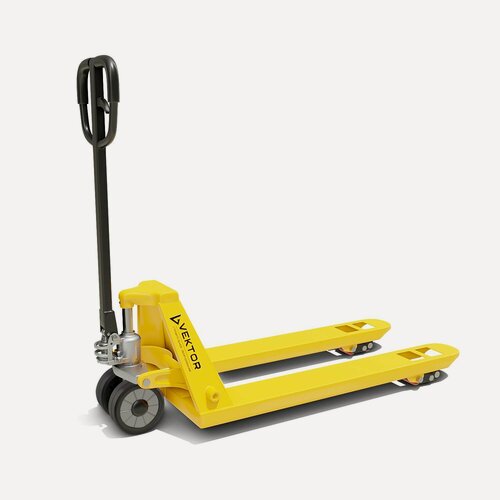 Изображение товара Гидрaвлическая тележка (рохля) VEKTOR 30/115 RU (грузоподъемность 3 тонны, резиновые колеса)