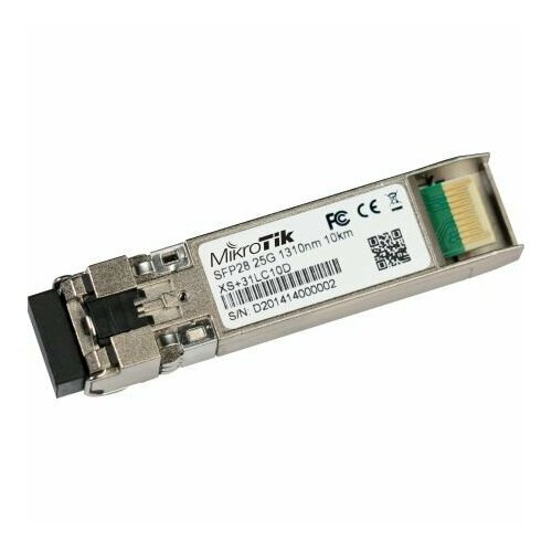 Трансивер MikroTik sfp XS+31LC10D трансивер sfp sfp sfp28 xs 31lc10d mikrotik