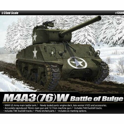 Academy сборная модель 13500 M4A376W Battle of the Bulge 1:35 pokémon battle academy battle chessboard three boxes of cards 180pcs children s toy collection gift