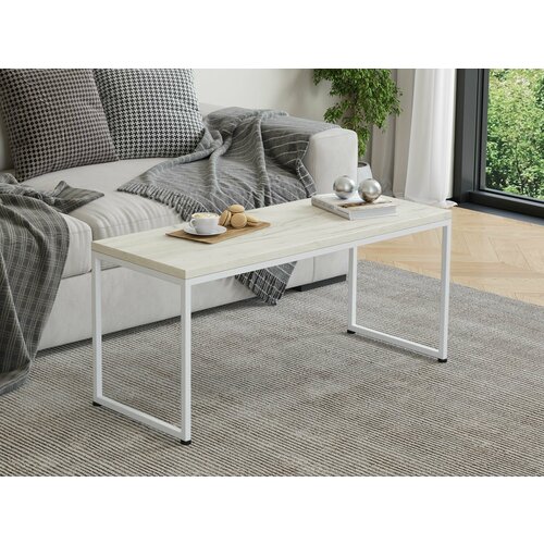Журнальный столик Айсберг Лофт 02 белыйдуб крафт белый 5290₽