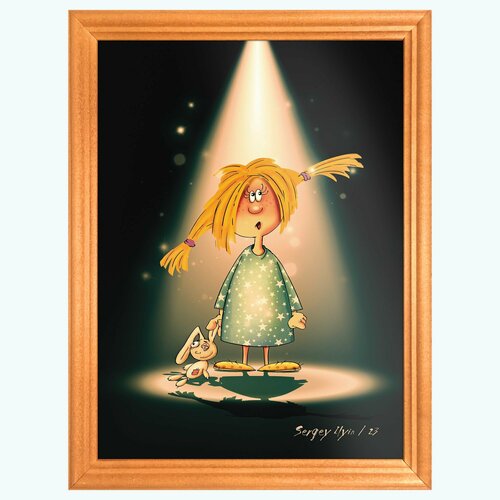 Картина для интерьера в рамке 18х24 см 