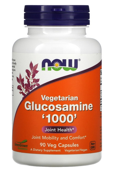 NOW FOODS Glucosamine 1000 mg Vegetarian (Вегетарианский Глюкозамин 1000 мг) 90 вег капс (Now Foods)