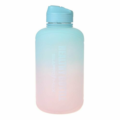 Бутылка спортивная с замком, 2 л, розовой, голубой