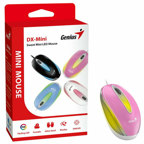 Мышь Genius DX-Mini USB Pink 66100₽