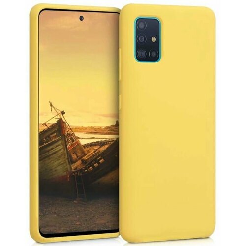 Накладка силикон для Samsung Galaxy A51 2020 A515 Yellow