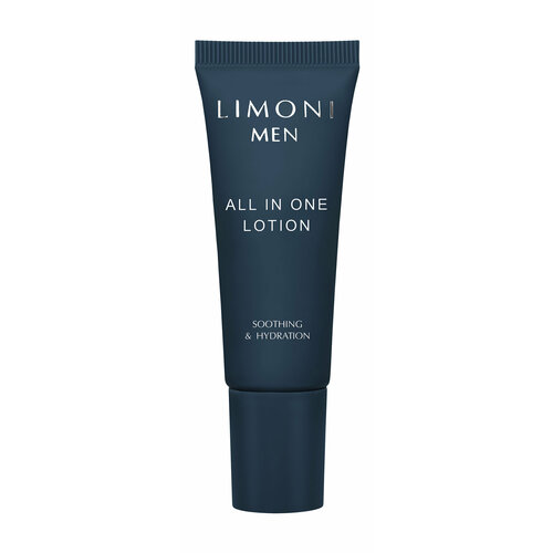 LIMONI Крем-лосьон для всех типов кожи All In One Lotion муж, 25 мл крем для лица limoni мужской крем лосьон для всех типов кожи сменный блок all in one lotion refill