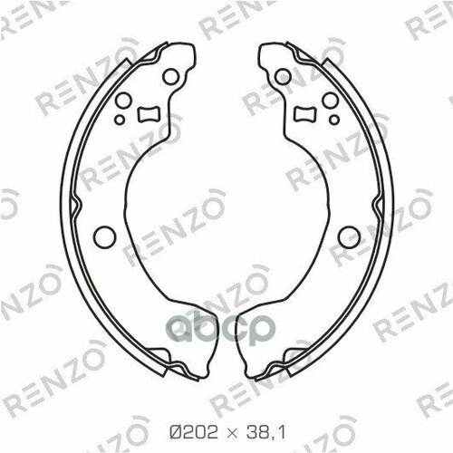 Колодки Барабанные, Шт RENZO арт. RZ071