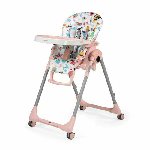 сменный вкладыш peg perego prima pappa follow me siesta follow me экокожа mon amour Стульчик для кормления Peg-Perego Prima Pappa Follow Me Super Girl 2022