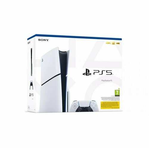 Игровая приставка PlayStation 5 Slim 1000 Гб c дисководом без игр 1 геймпад 6199000₽