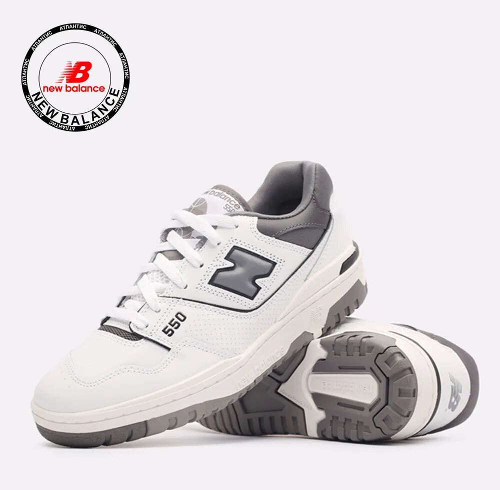 Кроссовки New Balance 550, размер 6.5 US, белый, — фото 1