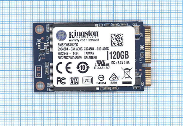 120Gb mSATA SSD накопитель Kingston SMS200S3/120G