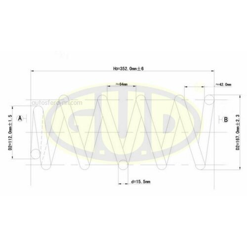 GUD GCS056832 Пружина перед mb vito 2.0-2.3td 96>