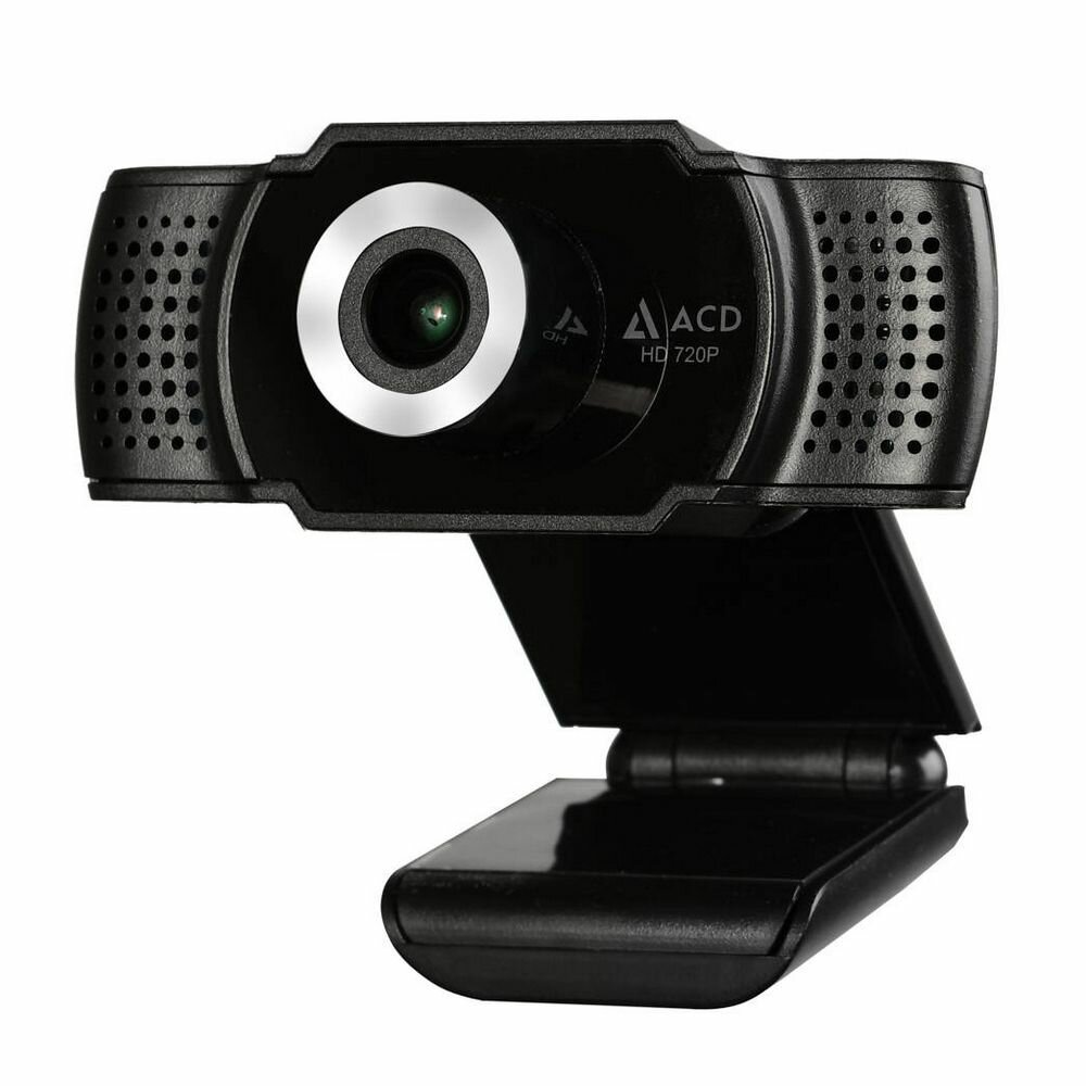 Веб-камера ACD-Vision UC400 CMOS 1.3МПикс, 1280x720p, 30к/с, микрофон встр, кабель USB 2.0 1.5м, шторка объектива, универс. крепление, черный корп. (