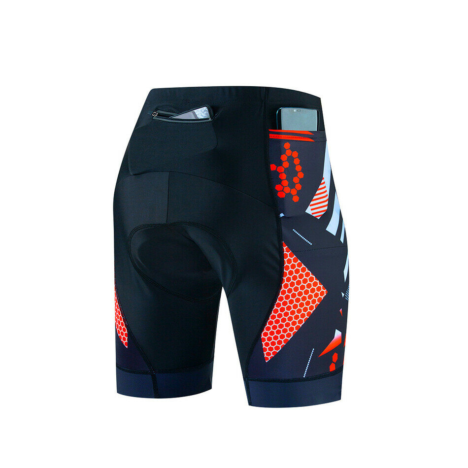 Велотрусы COMFIAMO Велошорты с памперсом, размер M, черно-красный — фото 1