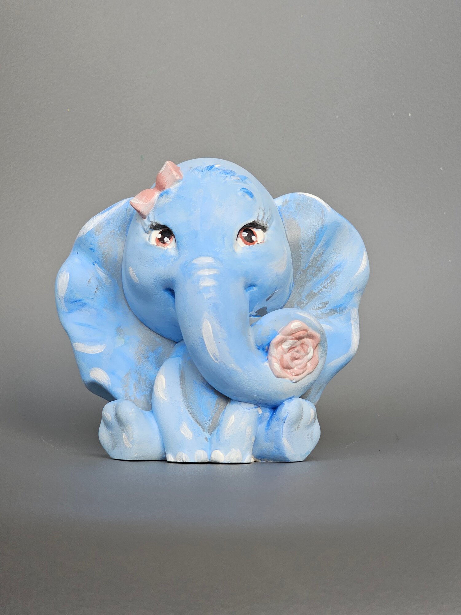 фото Раскраска фигурка Слоник, гипсовая статуэтка, 1 шт