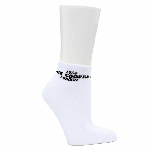 Носки Lee Cooper, размер 35/38, белый ботильоны stradivarius mid heel sock кремовый